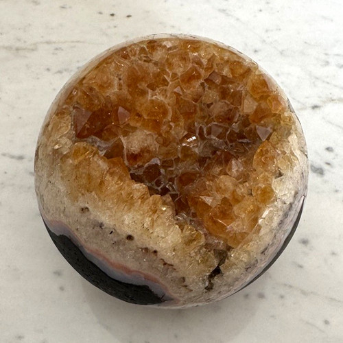 Citrine polished crystal stone - citrine, crystal/stone